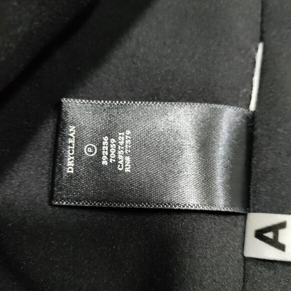 Ann Taylor Tweed Long Sleeve Open Office Work Preppy Blazer Jacket Black US 18 - Picture 9 of 14